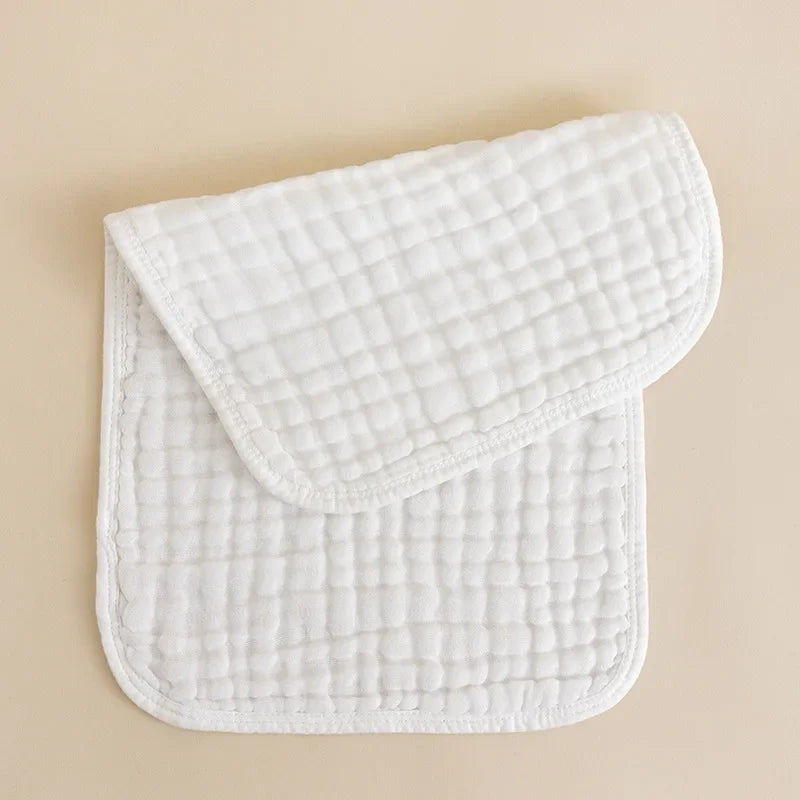 Cotton Baby Burp Cloths 6 Layer Muslin Towel Washcloths Absorbent Soft Gauze Facecloth Saliva Towel Feeding Baby Stuff