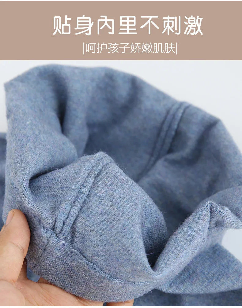 Children Cashmere Pants Winter Warm Wool Pants for Kids Boys Girls Thermal Pants Teenager Long Johns Baby Wool Knitted Trousers