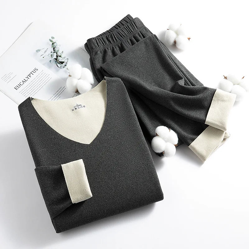 New Winter Clothing Men and Women Thermal Underwear Sets Comfortable Thermal Home Loungewear Pajamas Long Johns Two Pieces Sets
